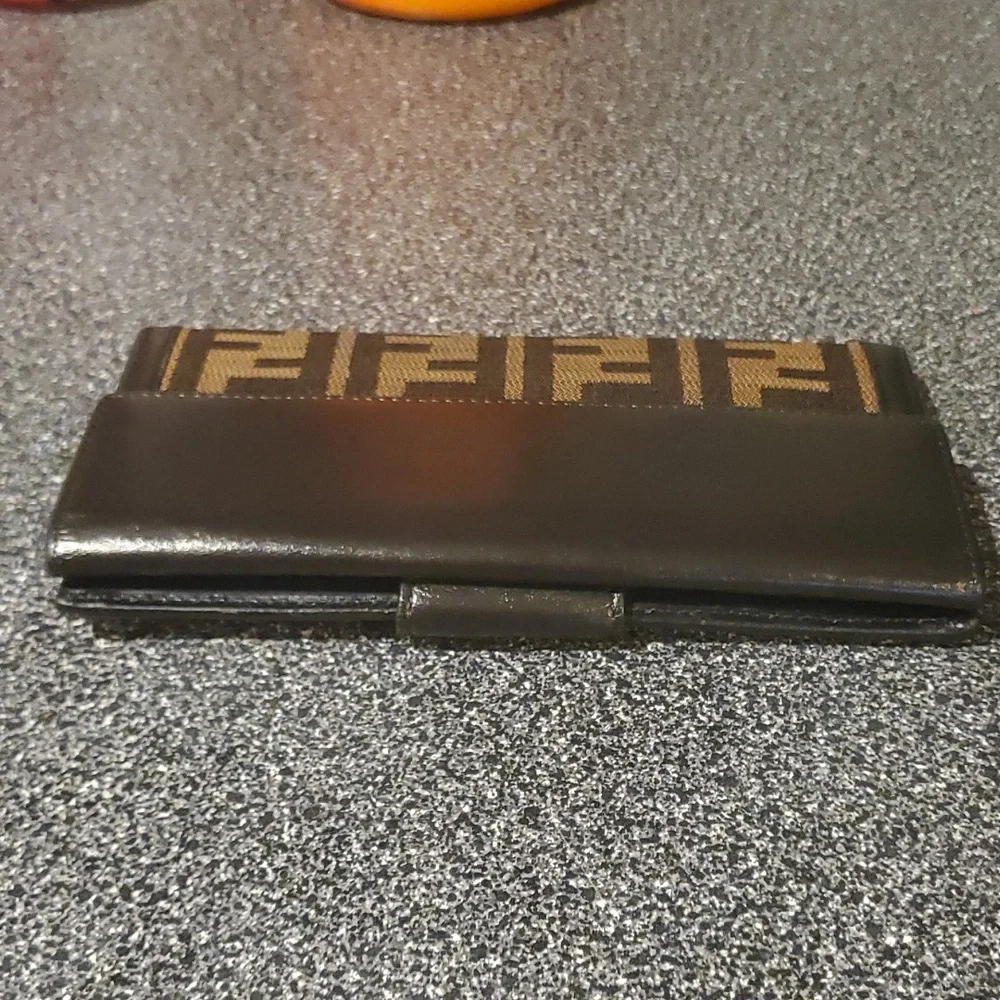 Fendi Zucca Monogram Flap Long Wallet